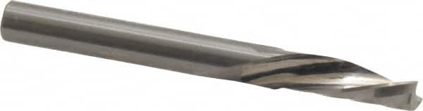 Onsrud - 1/4" Cutting Diam x 3/4" Length of Cut, 1 Flute, Downcut Spiral Router Bit - Uncoated, Right Hand Cut, Solid Carbide, 2-1/2" OAL x 1/4" Shank Diam, Single Edge, 21° Helix Angle - Benchmark Tooling