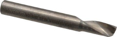 Onsrud - 3/16" Cutting Diam x 3/8" Length of Cut, 1 Flute, Upcut Spiral Router Bit - Uncoated, Right Hand Cut, Solid Carbide, 1-1/2" OAL x 3/16" Shank Diam, Single Edge, 22° Helix Angle - Benchmark Tooling