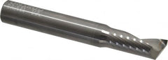 Onsrud - 1/2" Cutting Diam x 1-1/8" Length of Cut, 1 Flute, Upcut Spiral Router Bit - Uncoated, Right Hand Cut, Solid Carbide, 3-1/2" OAL x 1/2" Shank Diam, Single Edge, 22° Helix Angle - Benchmark Tooling