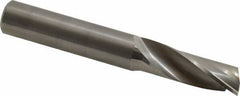 Onsrud - 1/2" Cutting Diam x 1-3/8" Length of Cut, 1 Flute, Upcut Spiral Router Bit - Uncoated, Right Hand Cut, Solid Carbide, 3-1/2" OAL x 1/2" Shank Diam, Single Edge, 22° Helix Angle - Benchmark Tooling