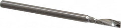 Onsrud - 1/8" Cutting Diam x 1/2" Length of Cut, 1 Flute, Upcut Spiral Router Bit - Uncoated, Right Hand Cut, Solid Carbide, 2" OAL x 1/8" Shank Diam, Single Edge, 21° Helix Angle - Benchmark Tooling