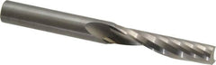 Onsrud - 3/8" Cutting Diam x 1-5/8" Length of Cut, 1 Flute, Upcut Spiral Router Bit - Uncoated, Right Hand Cut, Solid Carbide, 3-1/2" OAL x 3/8" Shank Diam, Single Edge, 21° Helix Angle - Benchmark Tooling