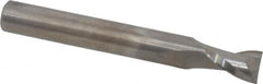 Onsrud - 1/4" Cutting Diam x 3/8" Length of Cut, 2 Flute, Upcut Spiral Router Bit - Uncoated, Right Hand Cut, Solid Carbide, 2" OAL x 1/4" Shank Diam, Bottom-Surfacing, 30° Helix Angle - Benchmark Tooling