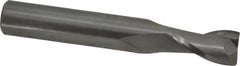 Onsrud - 3/8" Cutting Diam x 5/8" Length of Cut, 2 Flute, Upcut Spiral Router Bit - Uncoated, Right Hand Cut, Solid Carbide, 2-1/2" OAL x 3/8" Shank Diam, Bottom-Surfacing, 30° Helix Angle - Benchmark Tooling