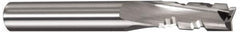 Onsrud - 1/2" Cutting Diam x 2-1/8" Length of Cut, 3 Flute, Downcut Spiral Router Bit - Uncoated, Right Hand Cut, Solid Carbide, 4-1/2" OAL x 1/2" Shank Diam, Three Edge, 10° Helix Angle - Benchmark Tooling