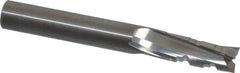 Onsrud - 3/8" Cutting Diam x 7/8" Length of Cut, 3 Flute, Upcut Spiral Router Bit - Uncoated, Right Hand Cut, Solid Carbide, 3" OAL x 3/8" Shank Diam, Three Edge, 10° Helix Angle - Benchmark Tooling