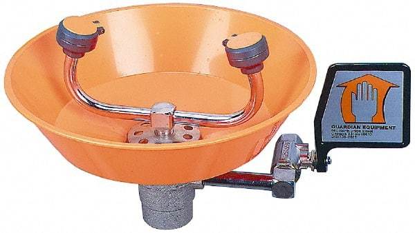 PRO-SAFE - Wall Mount, Plastic Bowl, Eyewash Station - 1/2" Inlet - Benchmark Tooling