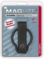 Mag-Lite - Leather Belt Holster - Black, Compatible with Maglite D Batteries - Benchmark Tooling
