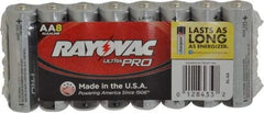 Rayovac - Size AA, Alkaline, 8 Pack, Standard Battery - 1.5 Volts, Button Tab Terminal - Benchmark Tooling