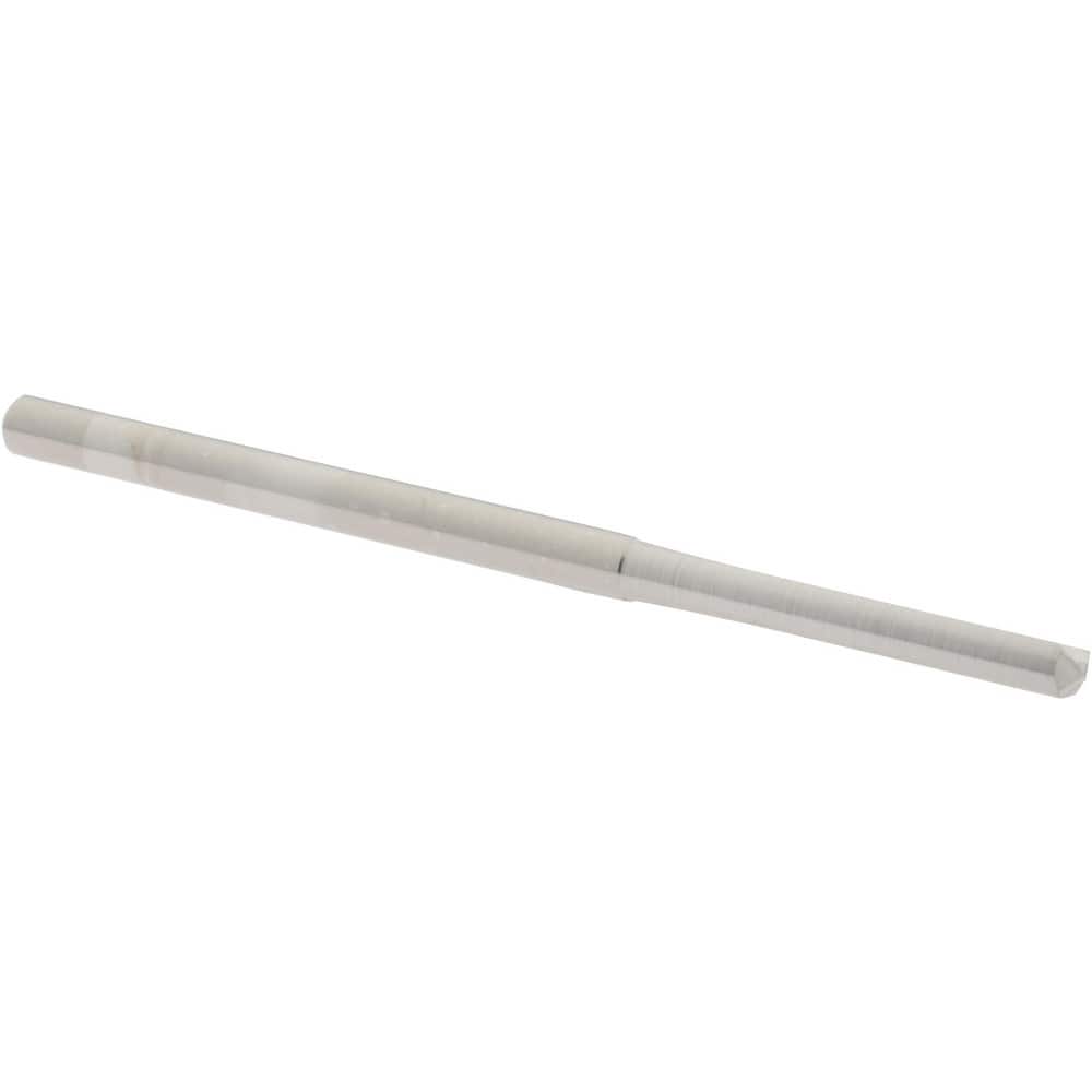 Die Drill Bit: 0.1015″ Dia, 140 °, Solid Carbide Uncoated, 13/16″ Flute, 1-13/16″ OAL, Series 106