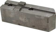 H & R Manufacturing - Tongue & Groove Attachment, Square Soft Lathe Chuck Jaw - Steel, 3" Btw Mount Hole Ctrs, 7-1/4" Long x 2" Wide x 2-5/16" High, 1/2" Groove - Benchmark Tooling