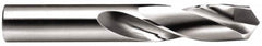 Made in USA - 12mm 118° Spiral Flute Carbide-Tipped Screw Machine Drill Bit - Bright Finish, Right Hand Cut, 2-13/64" Flute Length, 3-45/64" OAL, Standard Point, Straight Shank - Benchmark Tooling
