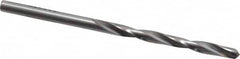 Made in USA - 5/32" 135° Carbide-Tipped Jobber Drill - Bright Finish, Right Hand Cut, Spiral Flute, Straight Shank, 3-1/8" OAL, Split Point - Benchmark Tooling