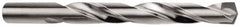 Made in USA - 13/32" Diam, 6" OAL Bright Carbide-Tipped Aircraft Extension Drill Bit - 135° Point Angle - Benchmark Tooling