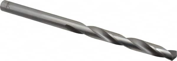 Made in USA - 3/8" Diam, 6" OAL Bright Carbide-Tipped Aircraft Extension Drill Bit - 135° Point Angle - Benchmark Tooling