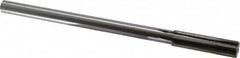 Made in USA - 0.55" Carbide-Tipped 6 Flute Chucking Reamer - Straight Flute, 7/16" Straight Shank, 2" Flute Length, 8" OAL - Benchmark Tooling