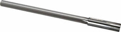 Made in USA - 0.559" Carbide-Tipped 6 Flute Chucking Reamer - Straight Flute, 7/16" Straight Shank, 2" Flute Length, 8" OAL - Benchmark Tooling