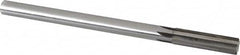 Made in USA - 0.616" Carbide-Tipped 6 Flute Chucking Reamer - Straight Flute, 9/16" Straight Shank, 2-1/4" Flute Length, 9" OAL - Benchmark Tooling