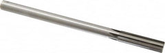 Made in USA - 0.619" Carbide-Tipped 6 Flute Chucking Reamer - Straight Flute, 9/16" Straight Shank, 2-1/4" Flute Length, 9" OAL - Benchmark Tooling