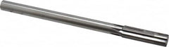 Made in USA - 0.64" Carbide-Tipped 6 Flute Chucking Reamer - Straight Flute, 9/16" Straight Shank, 2-1/4" Flute Length, 9" OAL - Benchmark Tooling