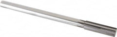 Made in USA - 0.654" Carbide-Tipped 6 Flute Chucking Reamer - Straight Flute, 9/16" Straight Shank, 2-1/4" Flute Length, 9" OAL - Benchmark Tooling