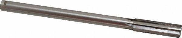 Made in USA - 0.677" Carbide-Tipped 6 Flute Chucking Reamer - Straight Flute, 9/16" Straight Shank, 2-1/4" Flute Length, 9" OAL - Benchmark Tooling