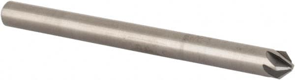 SGS - 1/8" Head Diam, 1/8" Shank Diam, 6 Flute 90° Solid Carbide Countersink - Benchmark Tooling