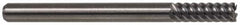 M.A. Ford - 3/4", 1-1/2" LOC, 3/4" Shank Diam, 4" OAL, 6 Flute, Solid Carbide Square End Mill - Single End, TiN Finish, Spiral Flute, 53° Helix, Right Hand Cut, Right Hand Flute, Series 113 - Benchmark Tooling