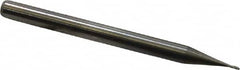 M.A. Ford - 0.5mm, 1.5mm LOC, 3mm Shank Diam, 1-1/2" OAL, 4 Flute, Solid Carbide Square End Mill - Single End, Uncoated, Spiral Flute, 30° Helix, Centercutting, Right Hand Cut, Right Hand Flute, Series 111 - Benchmark Tooling