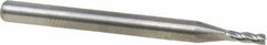 M.A. Ford - 1/16", 3/16" LOC, 1/8" Shank Diam, 1-1/2" OAL, 4 Flute, Solid Carbide Square End Mill - Single End, Uncoated, Spiral Flute, 30° Helix, Centercutting, Right Hand Cut, Right Hand Flute, Series 117 - Benchmark Tooling