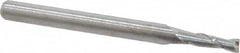 M.A. Ford - 0.085", 0.255" LOC, 1/8" Shank Diam, 1-1/2" OAL, 2 Flute, Solid Carbide Square End Mill - Single End, Uncoated, Spiral Flute, 30° Helix, Centercutting, Right Hand Cut, Right Hand Flute, Series 121 - Benchmark Tooling