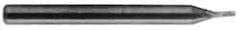 M.A. Ford - 0.035", 0.07" LOC, 1/8" Shank Diam, 1-1/2" OAL, 2 Flute, Solid Carbide Square End Mill - Single End, Uncoated, Spiral Flute, 30° Helix, Centercutting, Right Hand Cut, Right Hand Flute, Series 164 - Benchmark Tooling
