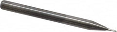 M.A. Ford - 0.022", 0.044" LOC, 1/8" Shank Diam, 1-1/2" OAL, 2 Flute, Solid Carbide Square End Mill - Single End, Uncoated, Spiral Flute, 30° Helix, Centercutting, Right Hand Cut, Right Hand Flute, Series 164 - Benchmark Tooling