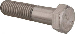 Value Collection - 9/16-18 UNF, 2-1/2" Length Under Head Hex Head Cap Screw - Partially Threaded, Grade 18-8 Stainless Steel, Uncoated, 13/16" Hex - Benchmark Tooling