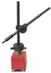 Value Collection - 38mm Wide Magnetic Indicator Base with Holders - Post & Rod Arm (Swivel) - Benchmark Tooling