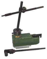 Value Collection - 38mm Wide Magnetic Indicator Base with Holders - Post & Rod Arm (Swivel) - Benchmark Tooling
