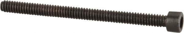 Value Collection - #1-64 UNC Hex Socket Drive, Socket Cap Screw - Alloy Steel, Black Oxide Finish, Partially Threaded, 1" Length Under Head - Benchmark Tooling