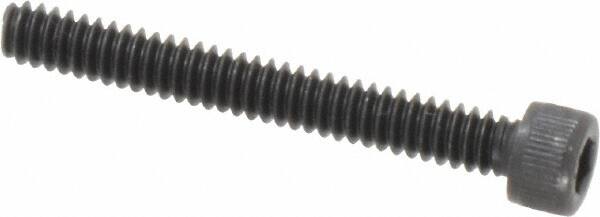 Value Collection - #6-32 UNC Hex Socket Drive, Socket Cap Screw - Alloy Steel, Black Oxide Finish, Fully Threaded, 1-1/8" Length Under Head - Benchmark Tooling