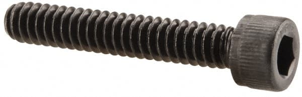 Value Collection - #10-24 UNC Hex Socket Drive, Socket Cap Screw - Alloy Steel, Black Oxide Finish, Fully Threaded, 1-1/8" Length Under Head - Benchmark Tooling