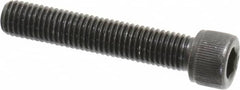Value Collection - 1/4-28 UNF Hex Socket Drive, Socket Cap Screw - Alloy Steel, Black Oxide Finish, Partially Threaded, 1-3/8" Length Under Head - Benchmark Tooling