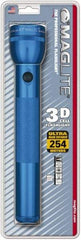 Mag-Lite - Krypton Bulb, 45 Lumens, Industrial/Tactical Flashlight - Blue Aluminum Body, 3 D Batteries Not Included - Benchmark Tooling