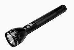 Mag-Lite - Krypton Bulb, 45 Lumens, Industrial/Tactical Flashlight - Black Aluminum Body, 3 C Batteries Not Included - Benchmark Tooling