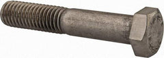 Value Collection - 1/2-13 UNC, 2-3/4" Length Under Head Hex Head Cap Screw - Partially Threaded, Grade 18-8 Stainless Steel, Uncoated, 3/4" Hex - Benchmark Tooling