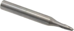 Onsrud - 1/8" Cutting Diam x 1/4" Length of Cut, 2 Flute, Upcut Spiral Router Bit - Uncoated, Right Hand Cut, Solid Carbide, 2" OAL x 1/4" Shank Diam, Bottom-Surfacing, 30° Helix Angle - Benchmark Tooling