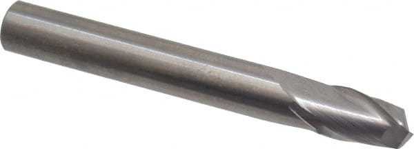 Onsrud - 1/4" Cutting Diam x 3/8" Length of Cut, 2 Flute, Upcut Spiral Router Bit - Uncoated, Right Hand Cut, Solid Carbide, 2" OAL x 1/4" Shank Diam, Bottom-Surfacing, 30° Helix Angle - Benchmark Tooling