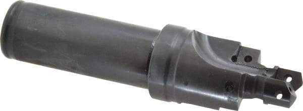 Allied Machine and Engineering - IS0 11926-1, SAE J1926-1/MS-16142 Standard, 9/16-18" Thread, 6 Tube Dash Number, 12° Porting Angle, 0.512" Pilot Diam, 3/4" Shank Diam, Indexable Spade Blade Insert Porting Tool - 2 Porting Inserts, 3.826" Overall Length - Benchmark Tooling