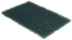 3M - 9" Long x 6" Wide x 1/4" Thick Scouring Pad - Heavy-Duty, Green - Benchmark Tooling