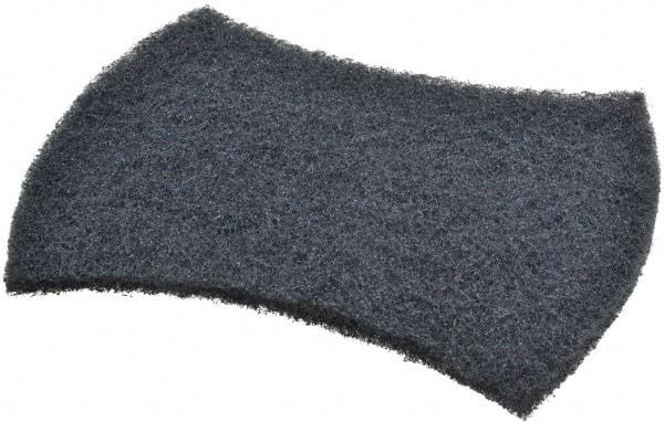 3M - 5-1/2" Long x 3.9" Wide x 3/8" Thick Scouring Pad - Heavy-Duty, Blue - Benchmark Tooling