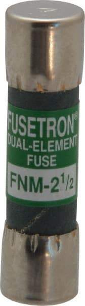 Cooper Bussmann - 250 VAC, 2.5 Amp, Time Delay General Purpose Fuse - Fuse Holder Mount, 1-1/2" OAL, 10 at 125 V kA Rating, 13/32" Diam - Benchmark Tooling