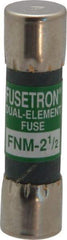 Cooper Bussmann - 250 VAC, 2.5 Amp, Time Delay General Purpose Fuse - Fuse Holder Mount, 1-1/2" OAL, 10 at 125 V kA Rating, 13/32" Diam - Benchmark Tooling